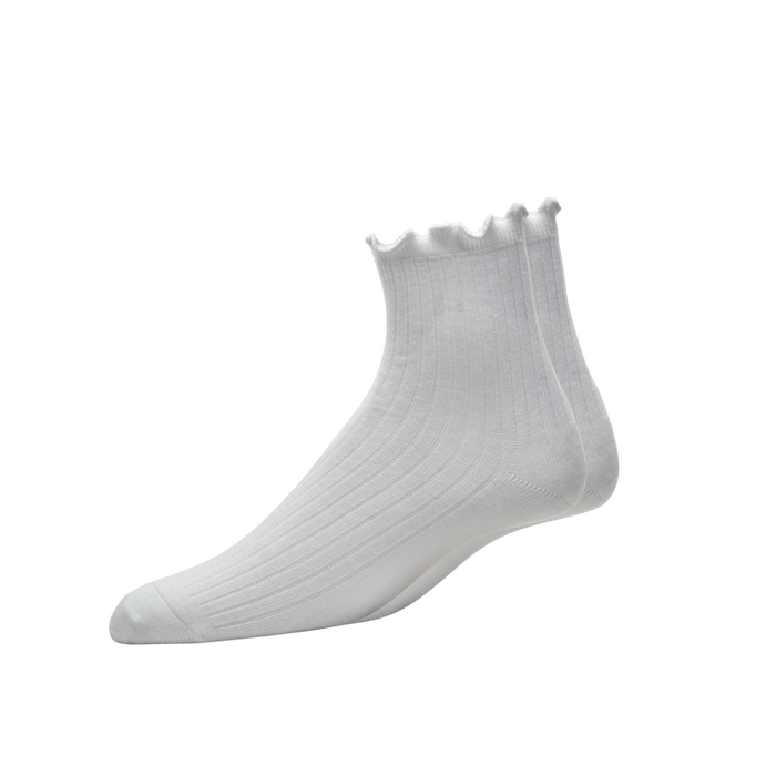 ProDry Fashion Quarter Women - White Scallop Top