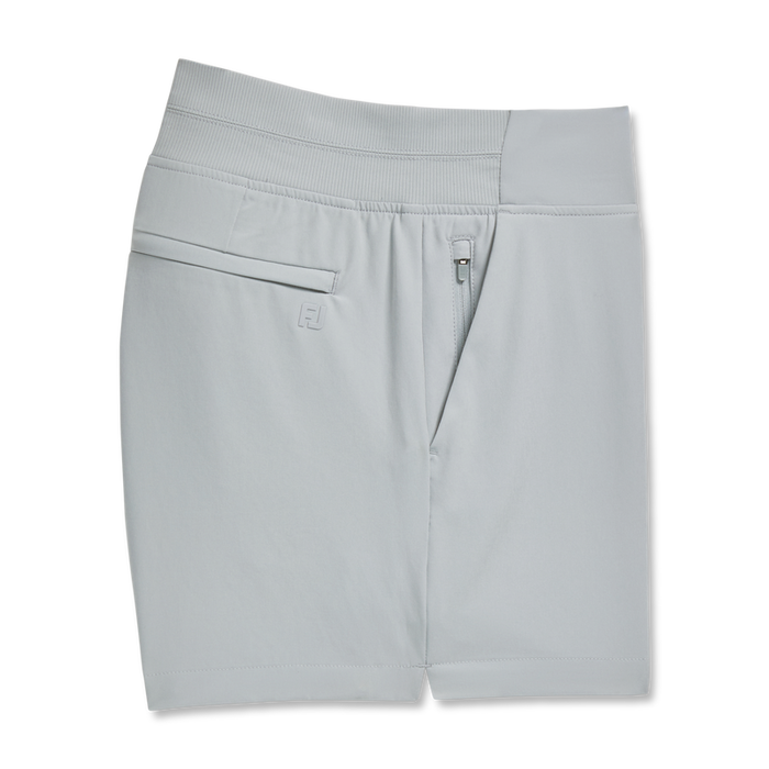 Pull-On Stretch Woven Short Women - Grey