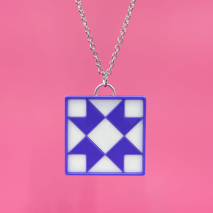 Quilty Necklace - Purple