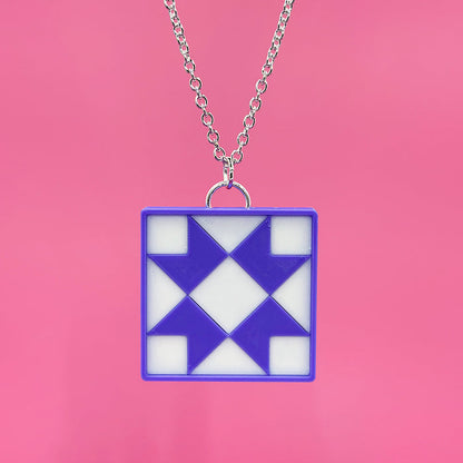 Quilty Necklace - Purple