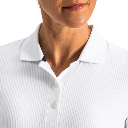 Rib Polo Women - White