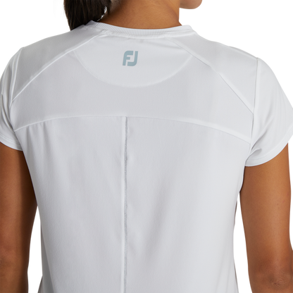 Short Sleeve Crew Neck Women (Women's) - White