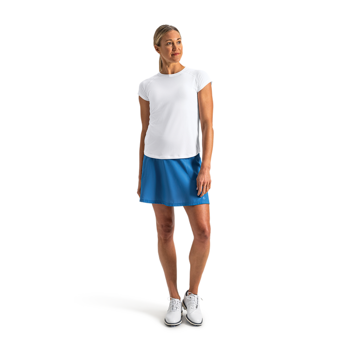 Short Sleeve Crew Neck Women (Women's) - White