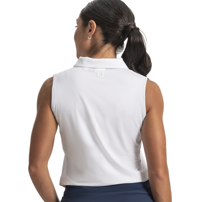 Sleeveless Lisle Women - White