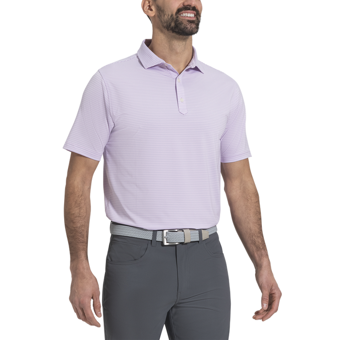 Smooth Stripe Lisle - Orchid / Ice Water / White