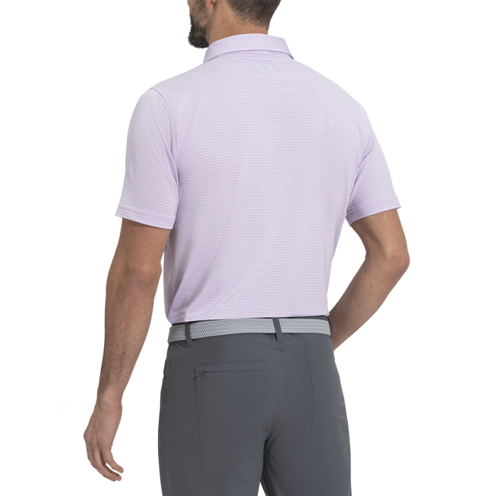 Smooth Stripe Lisle - Orchid / Ice Water / White