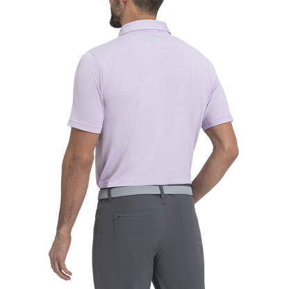 Smooth Stripe Lisle - Orchid / Ice Water / White