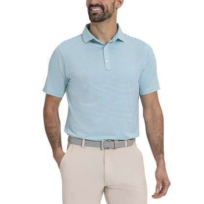 Smooth Stripe Lisle - Mint / Blue / White