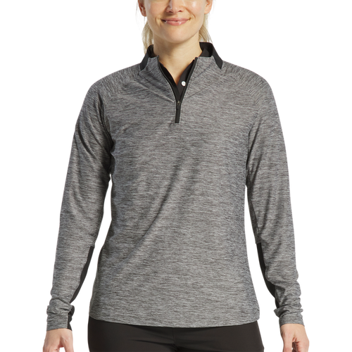 Space Dye Quarter-Zip Mid-Layer Women - Black