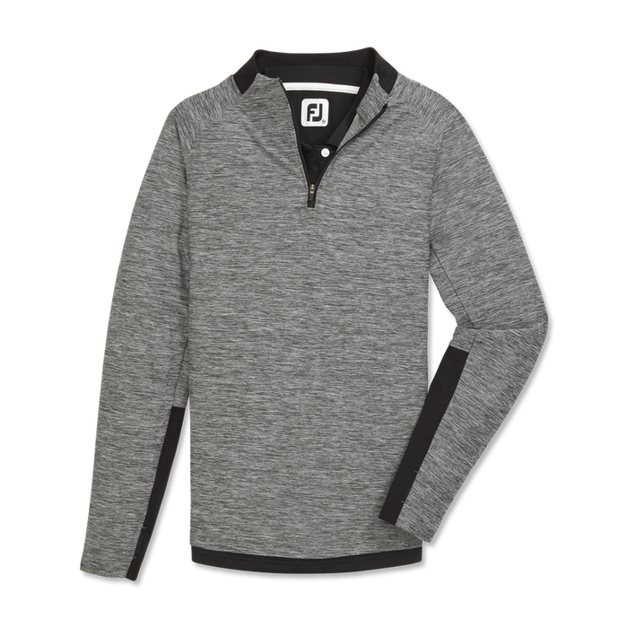 Space Dye Quarter-Zip Mid-Layer Women - Black