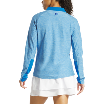 Space Dye Quarter-Zip Mid-Layer Women - Blue / Aqua