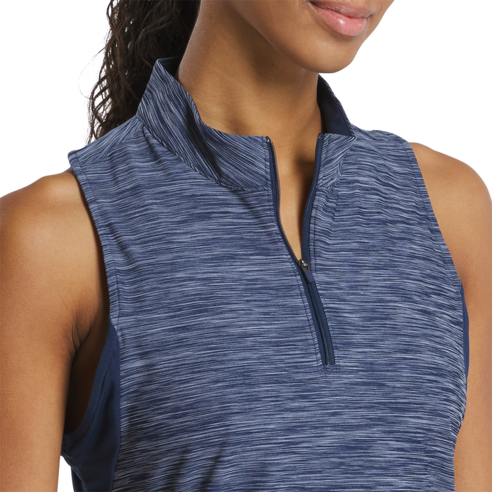 Space Dye Racerback Tank Women - Navy