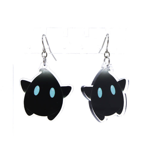 "Special Star" Hanging Earrings in Black