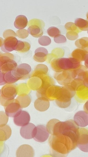 Biodegradable Confetti Cannon – Spring Sorbet Circles