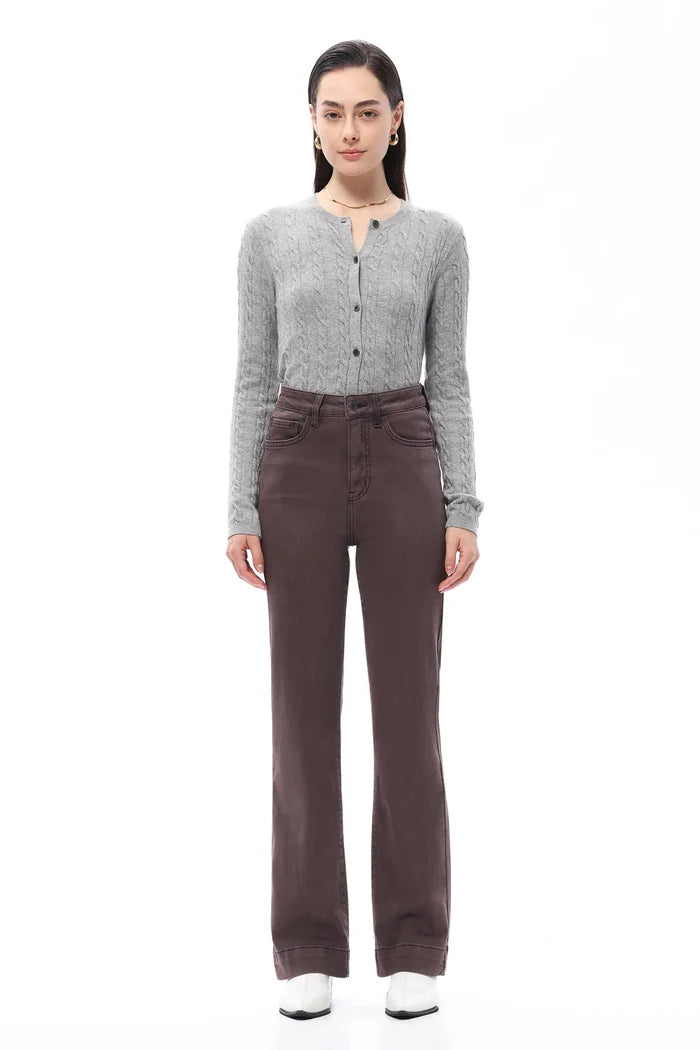 Super High Rise Bootcut (Chocolate)