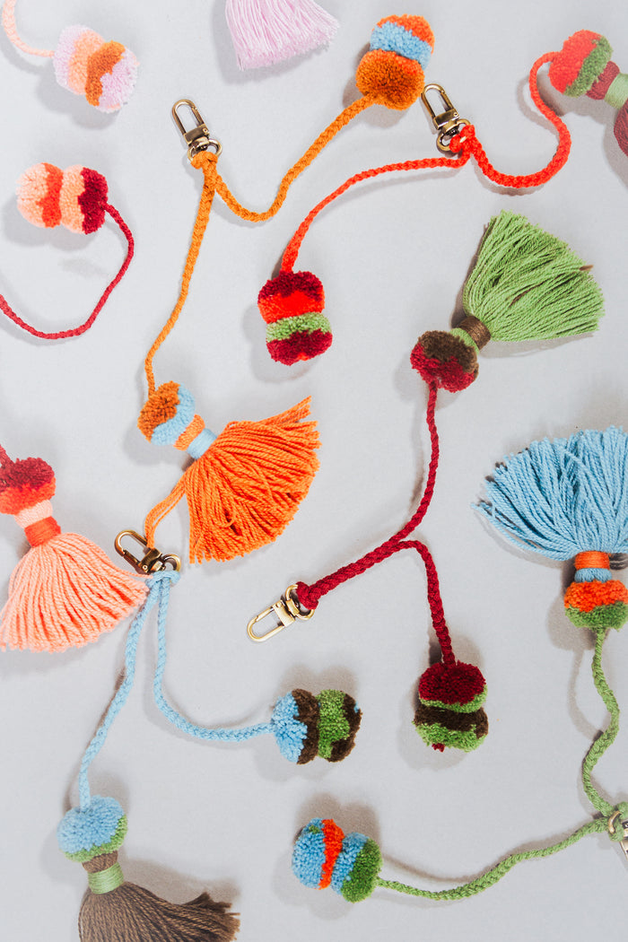 Tassel Pom Pom Keychain - Last Chance