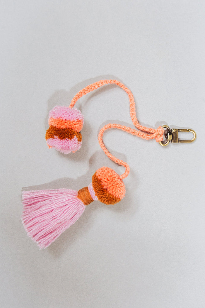 Tassel Pom Pom Keychain - Last Chance