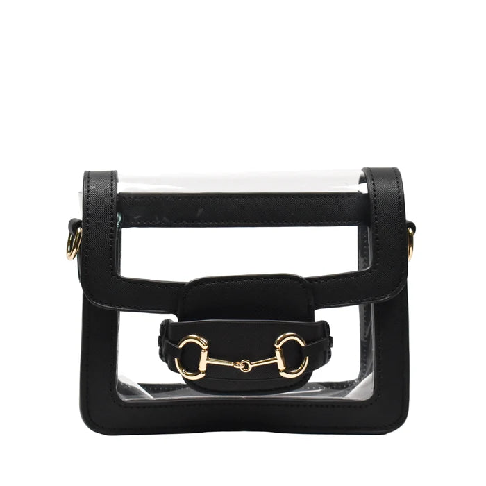 The Ashley Clear Handbag (Black)