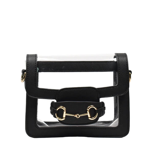 The Ashley Clear Handbag (Black)