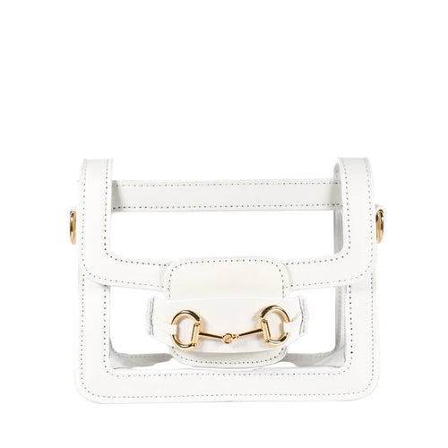 The Ashley Clear Handbag (White)