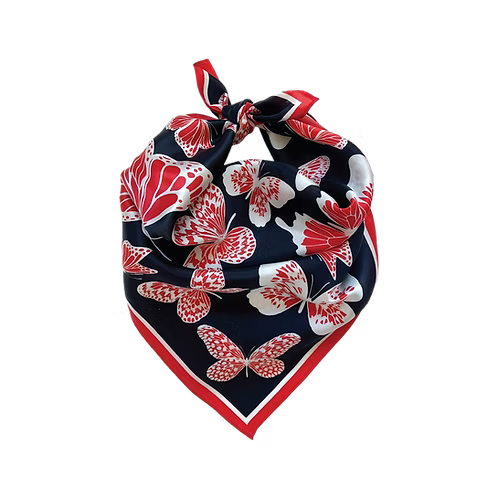 The Mariposa Scarf (Black & Red)