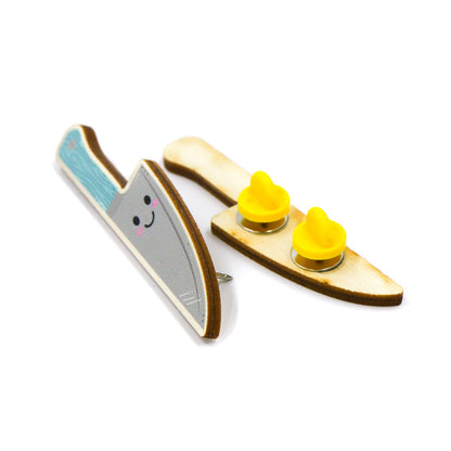 Tiny Knife Wooden Pin