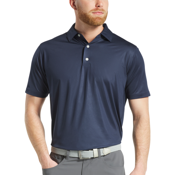 Tonal Dot Print Lisle - Navy