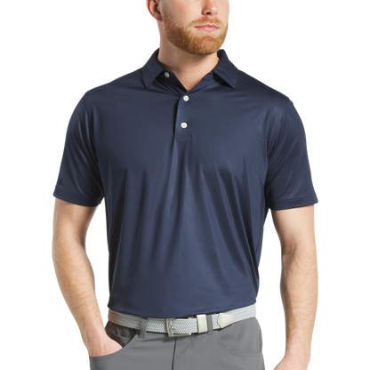 Tonal Dot Print Lisle - Navy
