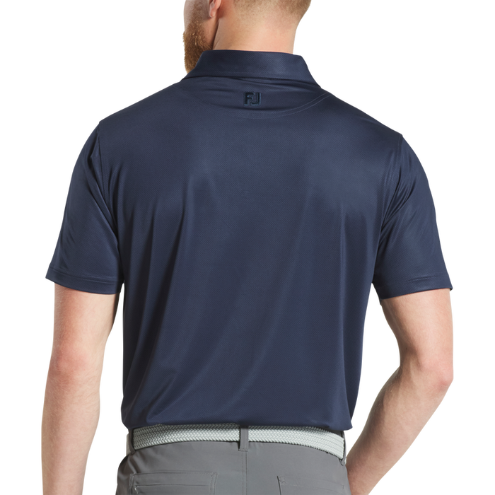 Tonal Dot Print Lisle - Navy