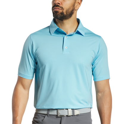 Tonal Dot Print Lisle - Light Blue