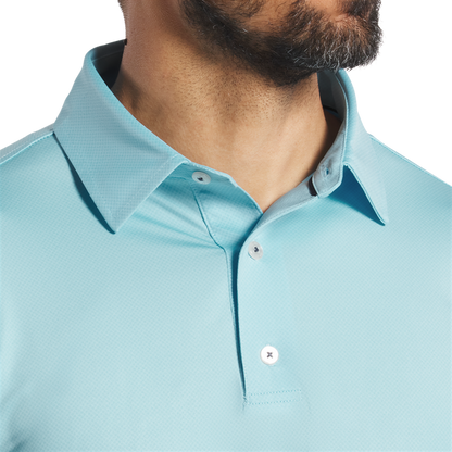 Tonal Dot Print Lisle - Light Blue