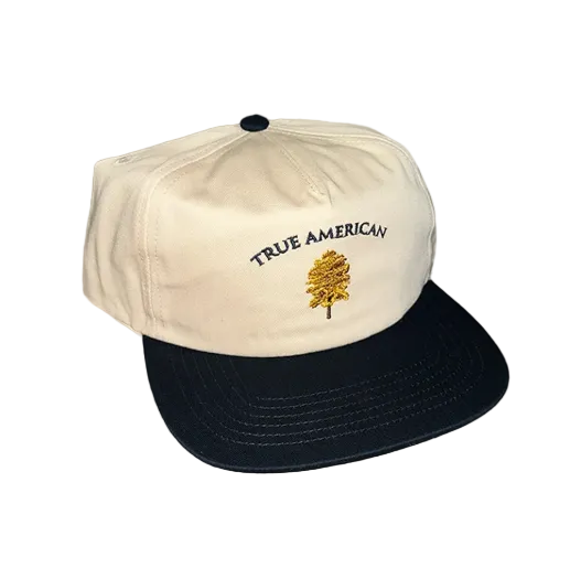 True American Hat (Khaki & Navy)