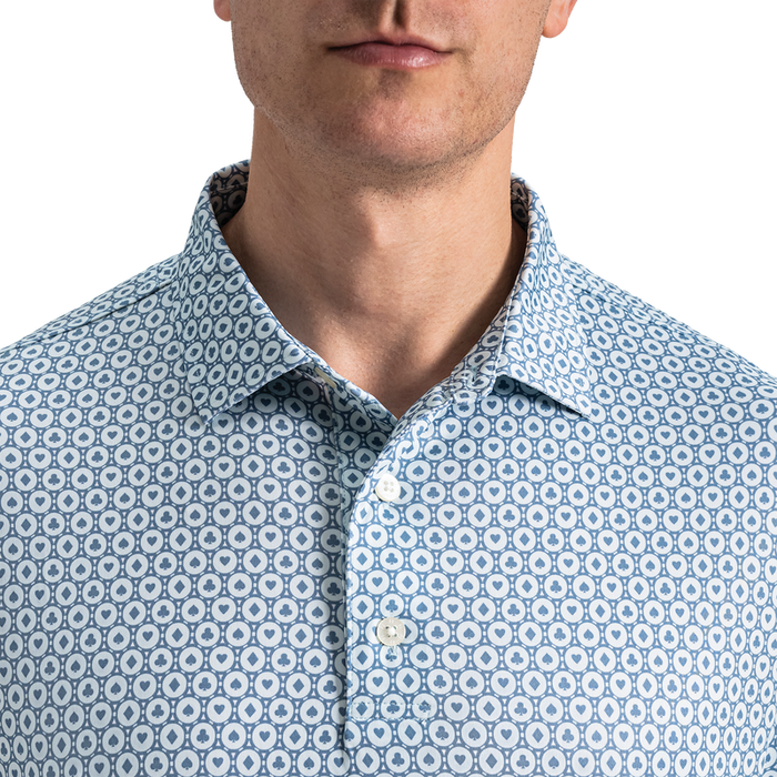 Vegas Marker Lisle - Mint Julep / Windward Blue / White