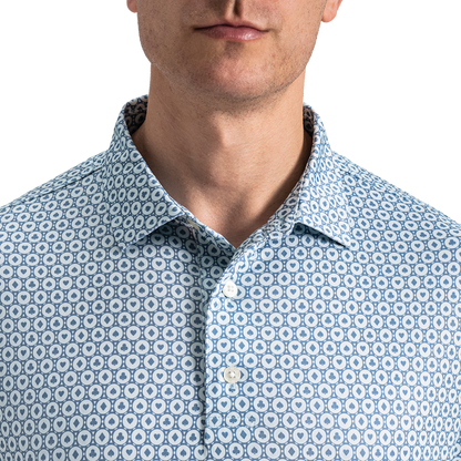 Vegas Marker Lisle - Mint Julep / Windward Blue / White