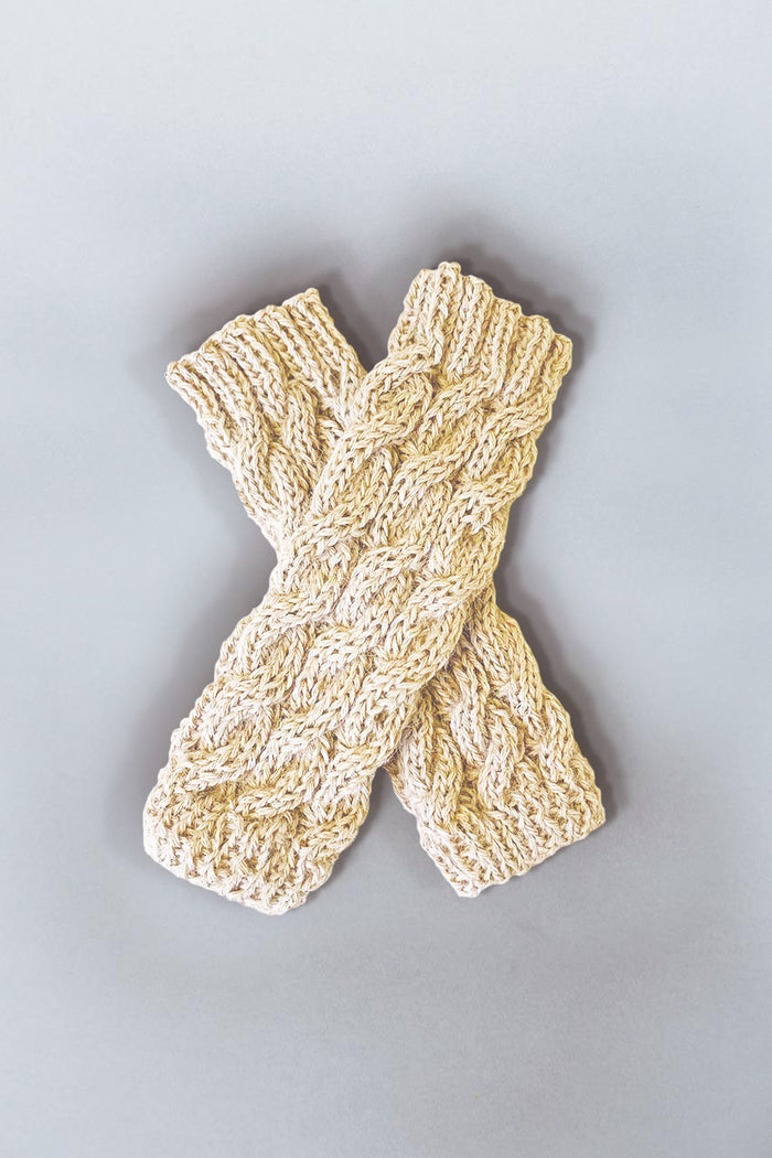 Wayra Cable Fingerless Gloves - Last Chance