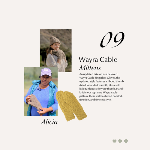 Wayra Cable Mittens