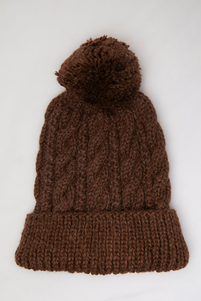 Wayra Cable Pom Beanie