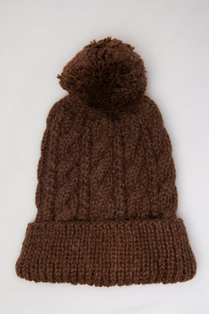 Wayra Cable Pom Beanie