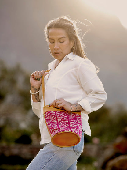 Woven Bucket Bag