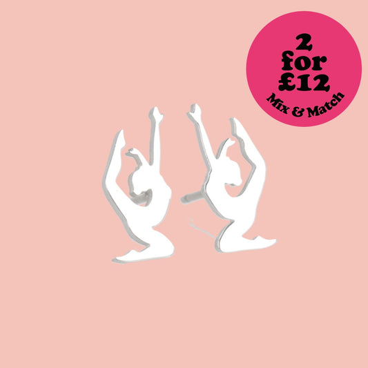 Yoga Pose Stud Earrings