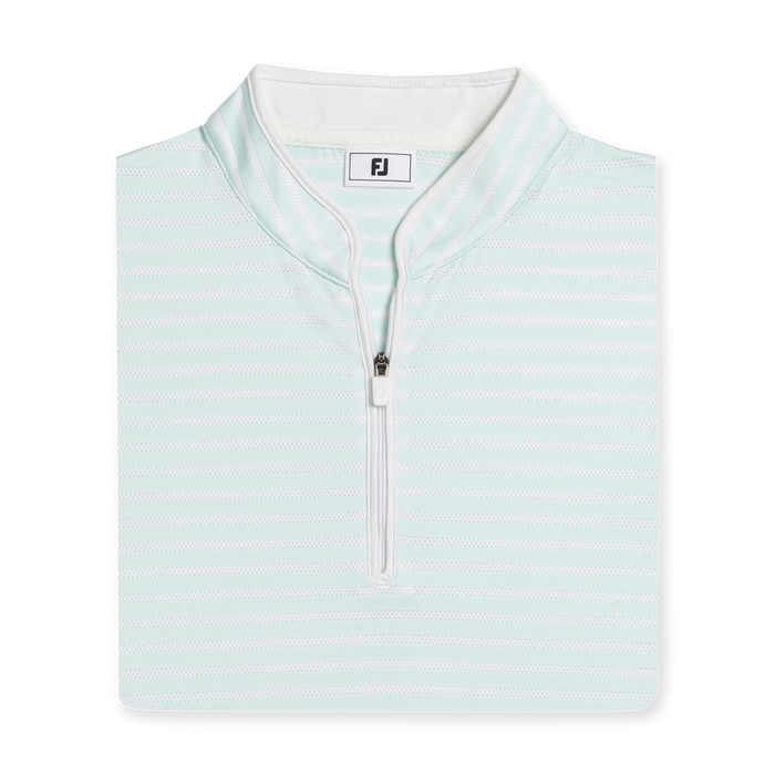 Zip Front Stripe Women - Glacial Blue / White